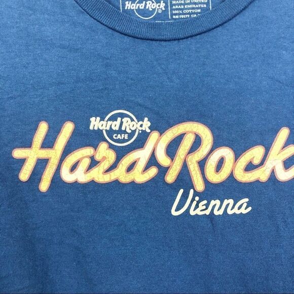 HARD ROCK CAFE | Vienna Graphic Tee Blue Short Sleeve Unisex Size Small - Picture 4 of 7